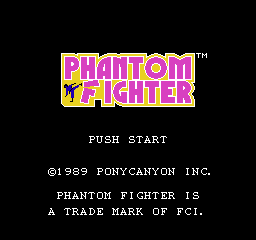 Phantom Fighter Title Screen